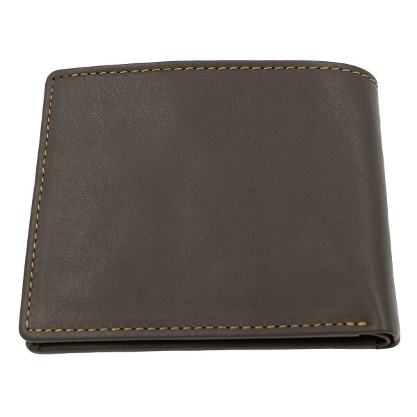 Brown Leather U-State Bi-Fold Wallet
